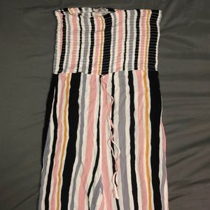 Strapless striped jumpsuit ✨